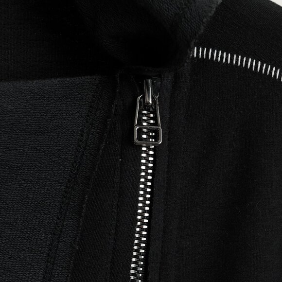 Crea Concept AW/18 Dark Charcoal Jersey Asymmetrical Zip Coatigan - Picture 6 of 12